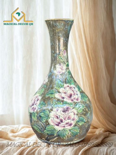 Vuốt Tay Phù Dung Tím Dáng Lọ 