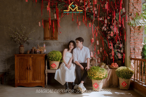 Coffee Ghé - Decor Mùa Tết