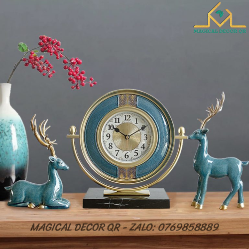 Bộ Đồng Hồ Đĩa Hươu Xanh