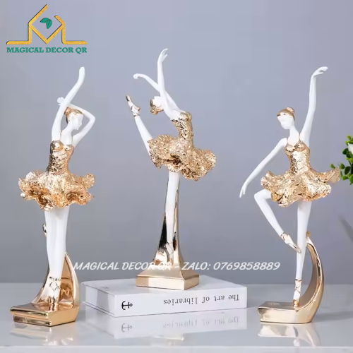 Bộ Múa Ballet Vàng Trắng